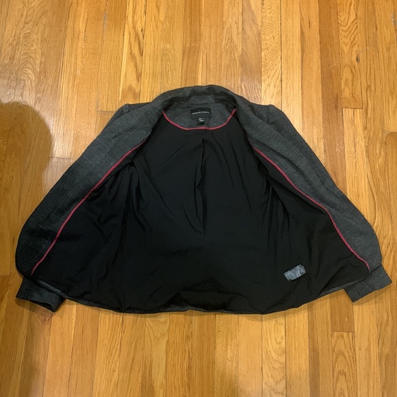 Adrienne Vittadini Women's Grey Plaid, Single- Button Blazer w/ Pockets, Size S - Picture 5 of 6